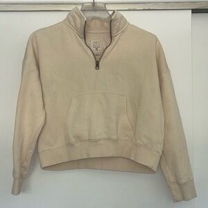 Billabong Cream Quarter zip Sweatshirt